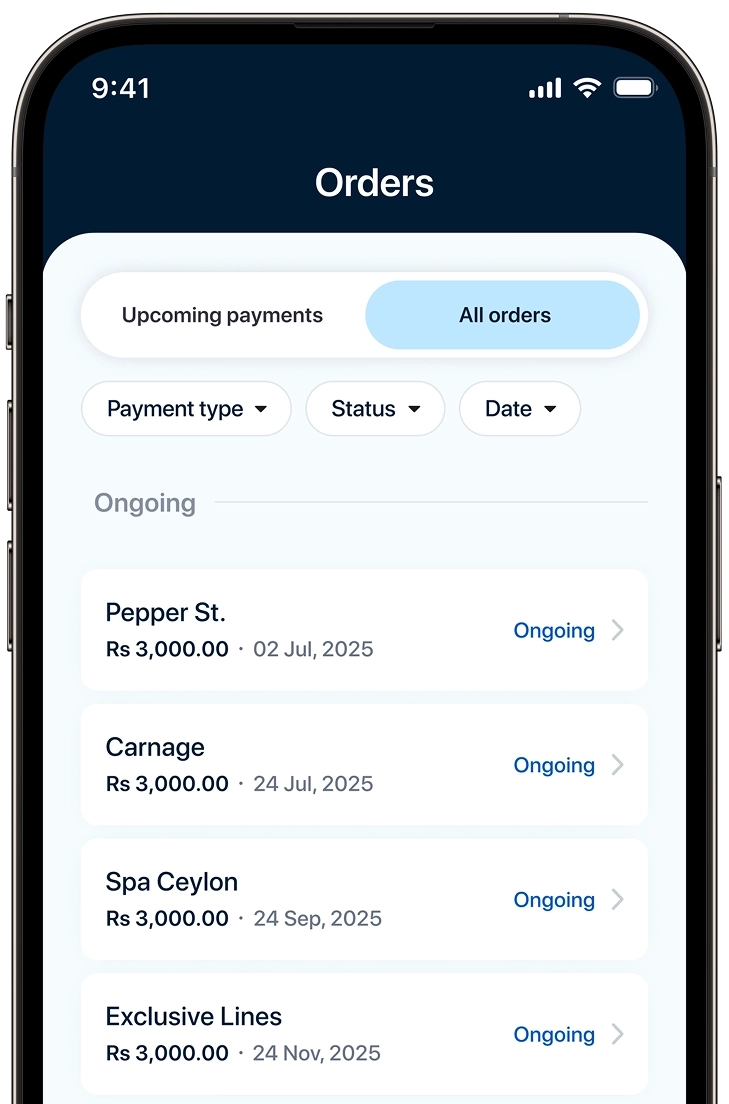 Track and manage payments Image